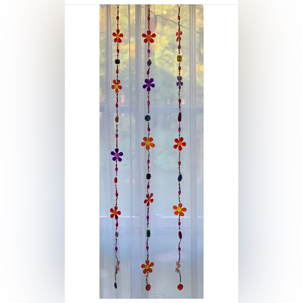 Celestial Strand Chakra Rainbow Sun Moon & Star Strand Sun Catcher Window Decor - Picture 13 of 13